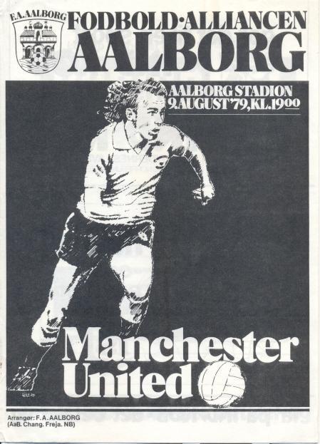 прог.Aalborg FA Denmark/Данія-Manchester United England/Англ. 1979 match program