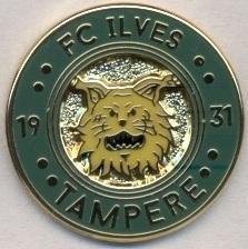 футбол.клуб Ільвес (Фінляндія)2 ЕМАЛЬ / Ilves Tampere,Finland football pin badge