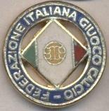 Італія,федерація футболу,№1 ЕМАЛЬ /Italy calcio football federation enamel badge