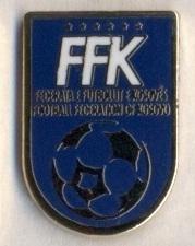 Косово, федерація футболу,№6 ЕМАЛЬ / Kosovo football federation enamel pin badge