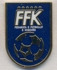 Косово, федерація футболу,№7 ЕМАЛЬ / Kosovo football federation enamel pin badge