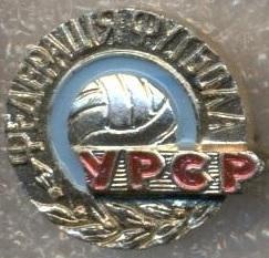 Україна (урср) федерація футболу алюм. /soviet Ukraine football federation badge