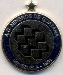 футбол.клуб Мінерос (Венесуела) ЕМАЛЬ /Mineros de Guayana,Venezuela football pin