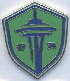 футбол.клуб Сіетл Саундерс (США)2 ЕМАЛЬ/Seattle Sounders,USA football-soccer pin