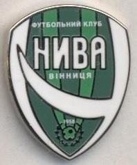 футбол.клуб Нива Вінниця (Україна)3 ЕМАЛЬ / Nyva Vinnytsya, Ukraine football pin