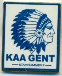 футбольний клуб Гент (Бельгія) офіц.2 важмет/KAA Gent,Belgium football pin badge