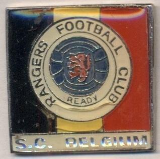 футбол.фан-клуб Рейнджерс (Шотл.-Бельгія2 важмет/Rangers FC-Belgium football pin