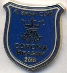 футбол.клуб Корона Брашов (Румунія)1 ЕМАЛЬ / Corona Brasov, Romania football pin