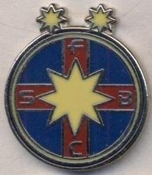 футбол.клуб ФКСБ=Стяуа(Румунія2 ЕМАЛЬ/FCSB=Steaua Bucharest,Romania football pin