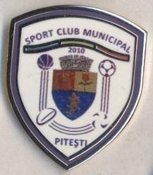 футбол.клуб ФКМ Пітешть (Румунія) ЕМАЛЬ / FCM Pitesti,Romania football pin badge