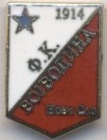 футбол.клуб Войводіна (Сербія)3 ЕМАЛЬ / Vojvodina Novi Sad,Serbia football badge