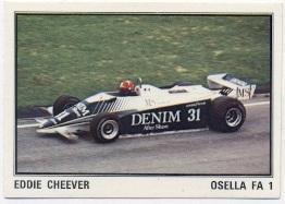 наклейка Ф-1 Формула-1 Едді Чівер (США)2 / Eddie Cheever,USA Formula F-1 sticker