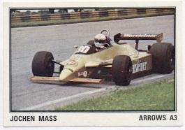 наклейка Ф-1 Формула-1 Йохен Масс (ФРН)1/Jochen Mass,Germany Formula F-1 sticker