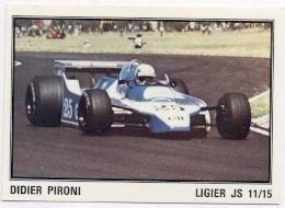 наклейка Формула-1 Д.Піроні (Франція) / Didier Pironi,France Formula F-1 sticker