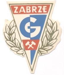 наклейка футбол Гурнік Забже (Польща)/Gornik Zabrze,Poland football logo sticker