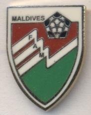 Мальдіви, федерація футболу,№1 ЕМАЛЬ/Maldives football assn.federation pin badge