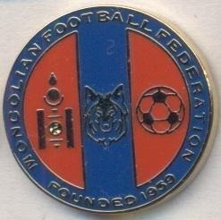 Монголія, федерація футболу,№2 ЕМАЛЬ/Mongolia football assn.federation pin badge