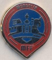 Монголія, федерація футболу,№3 ЕМАЛЬ/Mongolia football assn.federation pin badge