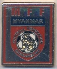 М'янма, федерація футболу,№2 ЕМАЛЬ /Myanmar football federation enamel pin badge