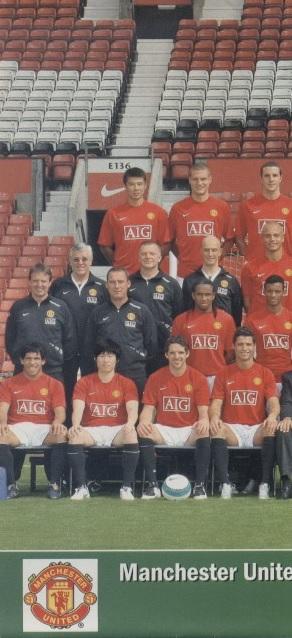 постер А4 футбол Манчестер Юнайтед (Англія) 2007 / Manchester Utd,England poster