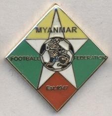 М'янма, федерація футболу,№5 ЕМАЛЬ /Myanmar football federation enamel pin badge