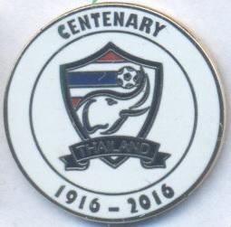 Таїланд, федерація футболу,ювілей 100,№1b ЕМАЛЬ/Thailand football federation pin