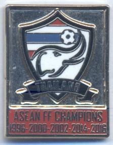 Таїланд, федерація футболу-трофеї3 ЕМАЛЬ /Thailand football federation pin badge