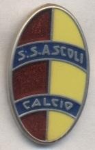 футбол.клуб Асколі (Італія) ЕМАЛЬ / SS Ascoli, Italy football replica1 pin badge