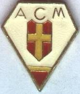 футбол.клуб Мессіна (Італія) важмет /AC Messina,Italy football replica pin badge