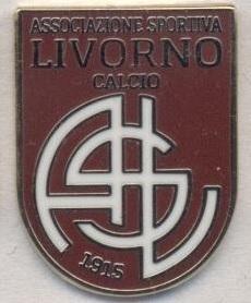 футбол.клуб Ліворно (Італія)4 ЕМАЛЬ / AS Livorno Calcio,Italy football pin badge