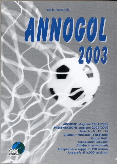 книга щорічник 2003 Світовий футбол Анногол/Annogol 2004 World football yearbook