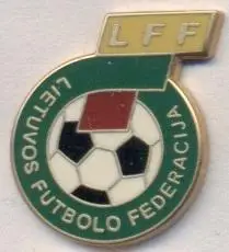 Литва, федерація футболу,№4 ЕМАЛЬ/Lithuania football federation enamel pin badge