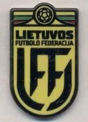 Литва, федерація футболу,№5 ЕМАЛЬ/Lithuania football federation enamel pin badge