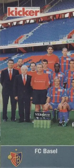 постер А4 футбол Базель (Швейцарія) 2008 / FC Basel, Switzerland football poster