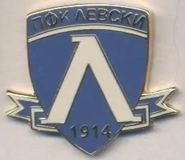 футбол.клуб Левскі Софія (Болгарія)2 ЕМАЛЬ / Levski Sofia, Bulgaria football pin
