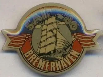 Бремерхафен (Німеччина регата 1986 важмет/Germany Bremerhaven sailing 1986 badge