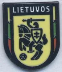 Литва, федерація футболу,№7 ЕМАЛЬ/Lithuania football federation enamel pin badge
