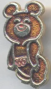 10шт Олімпіада-80 Москва, талісман №3 алюм/Olympics 1980 Moscow mascot 10 badges