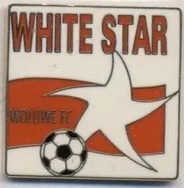 футбол.клуб Вайт Стар (Бельгія)2 ЕМАЛЬ /White Star FC,Belgium football pin badge