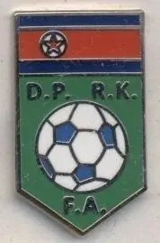 КНДР, федерація футболу,№4 ЕМАЛЬ / DPR North Korea football federation pin badge