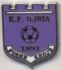 футбол.клуб Ілірія (Албанія2 ЕМАЛЬ/Iliria Fushe-Kruje,Albania football pin badge