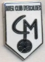 футбол.клуб Інтер (Андорра)1 ЕМАЛЬ/Inter C.d'Escaldes,Andorra football pin badge