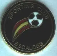 футбол.клуб Спортінг (Андорра)1 ЕМАЛЬ / Sporting C.Escaldes,Andorra football pin