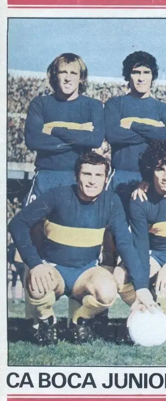 постер А3 футбол Бока Хуніорс (Аргентина 1977/Boca Jrs,Argentina football poster