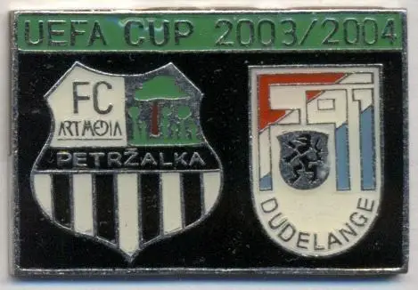 матч Petrzalka Slovakia/Словач.-F91 Dudelange Luxemb/Люкс.2003b важмет match pin