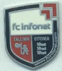 футбол.клуб Інфонет Таллінн (Естонія) ЕМАЛЬ/Infonet Tallinn,Estonia football pin