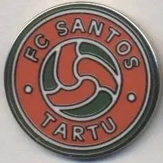 футбол.клуб Сантос Тарту (Естонія) ЕМАЛЬ/Santos Tartu,Estonia football pin badge