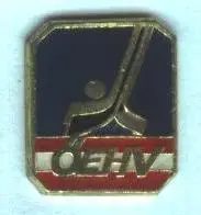 Австрія, федерація хокею, №1, важмет / Austria ice hockey federation pin badge