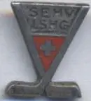 Швейцарія, федерація хокею офіц. ЕМАЛЬ / Switzerland ice hockey federation badge
