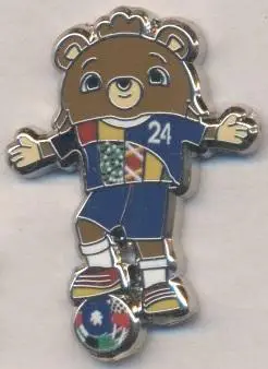 Чемп-т Європи ЧЄ-2024 талісман ЕМАЛЬ /Euro 2024 football mascot enamel pin badge